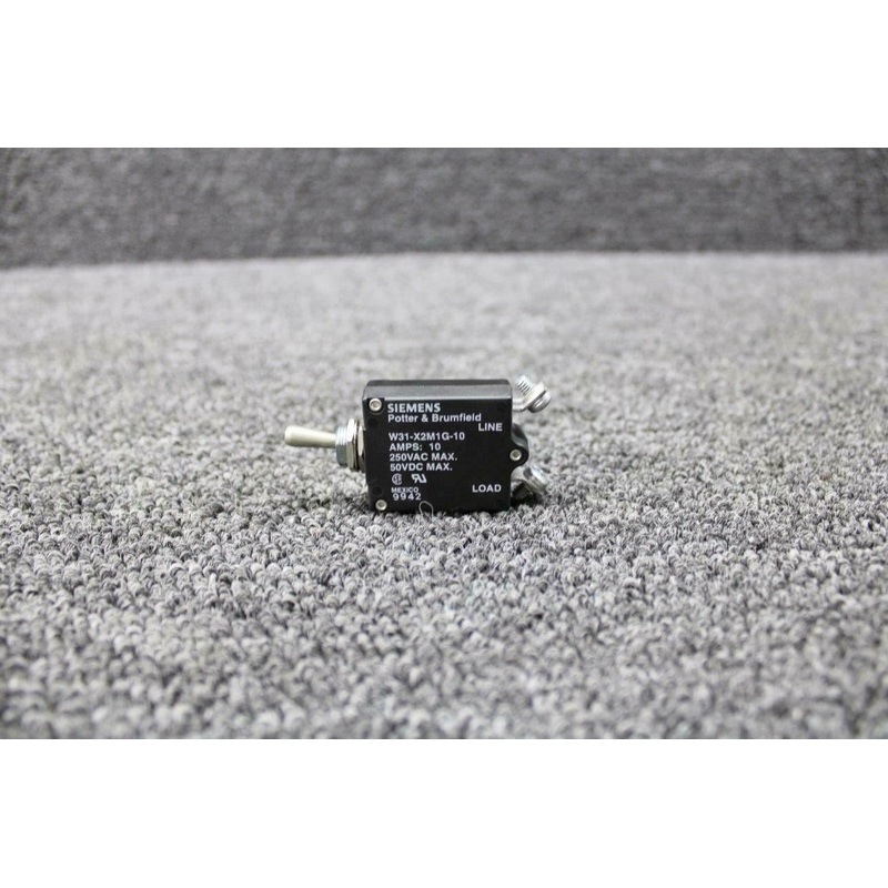W31-X2M1G-10 Potter-Brumfield Circuit Breaker (Volts: 50/250, Amps: 10)