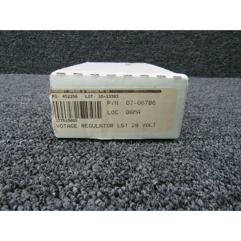 07-06786 Aircraft Spruce LS1 Voltage Regulator (28V) (NEW OLD STOCK) (SA)