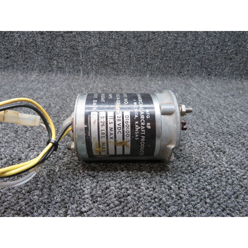D160-00-3 Beech F33A CAP Flap Motor Assembly (Volts: 28, Amps: 11.5)