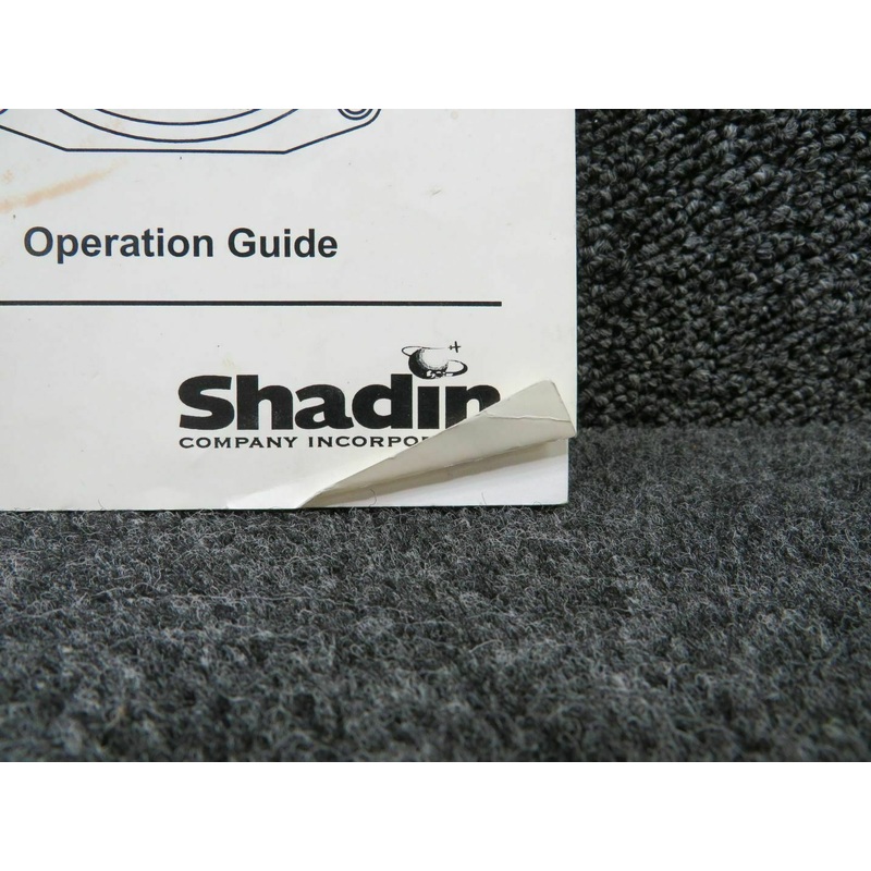 1999 Shadin Digital Fuel Management System and Airdata Computer Manual (C20)