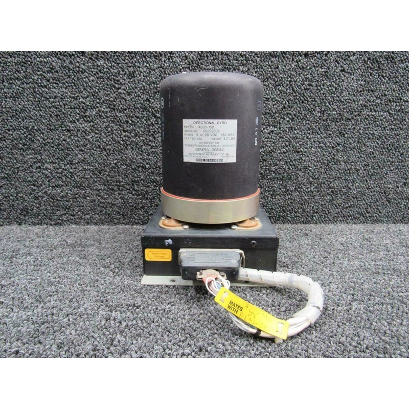4305-150 / 9011453-3 Mid-Continent Directional Gyro W/ Base (Volts: 14-28)
