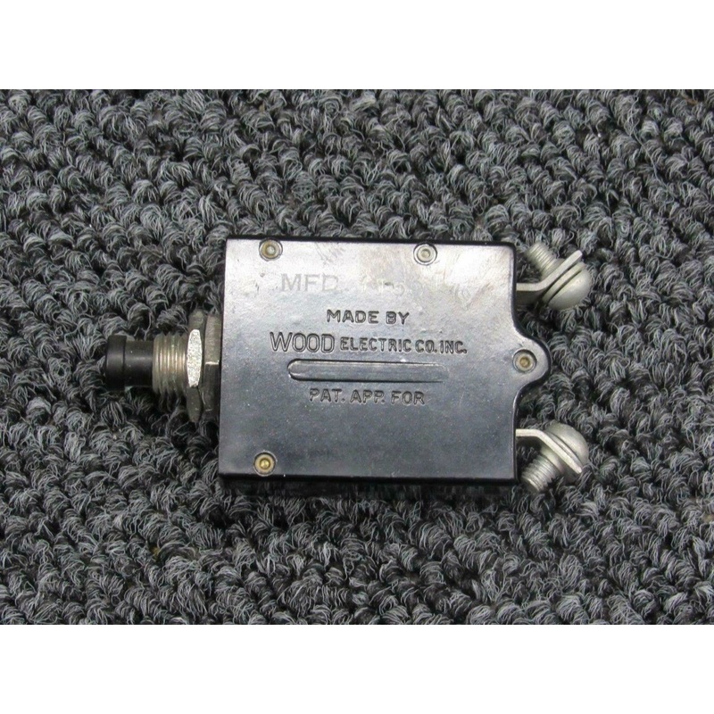 CB2315A Wood Electric Push Breaker Switch (Amps: 15)