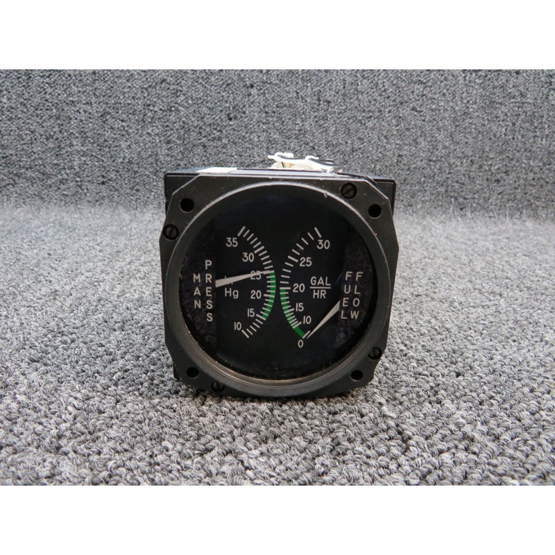 S3355-3 Cessna Mid-Continent Inst Manifold Pressure / Fuel Flow Indicator (28V)