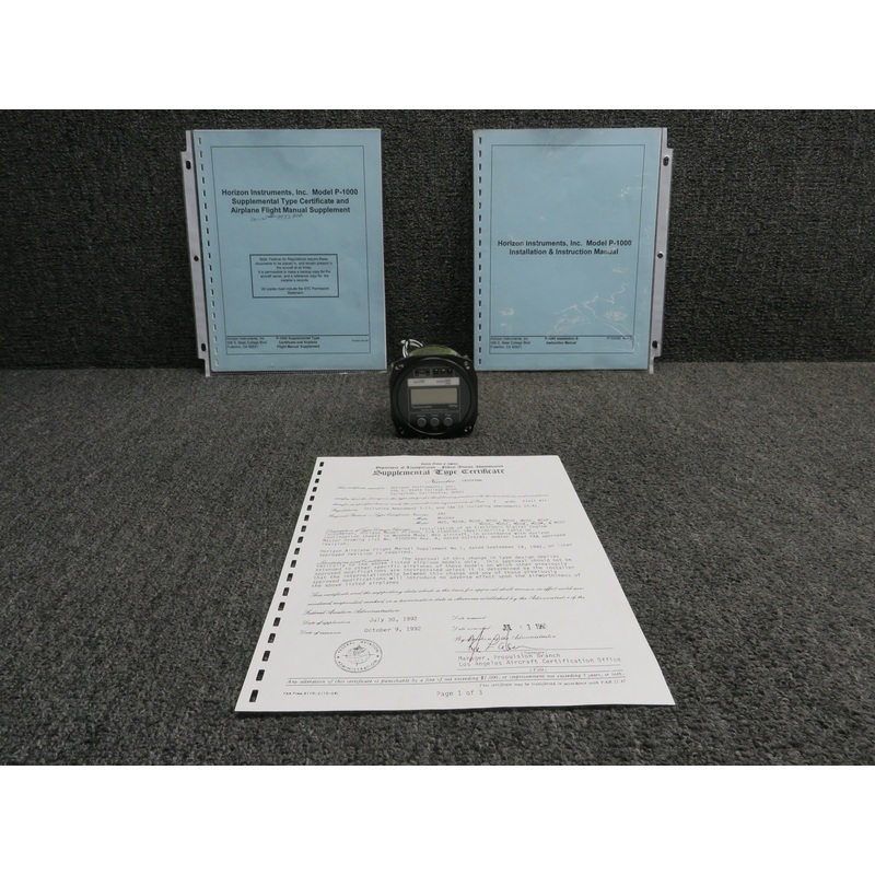 P100-030-106-00 Horizon P-1000 Digital Tachometer Indicator with STC (6-30V)