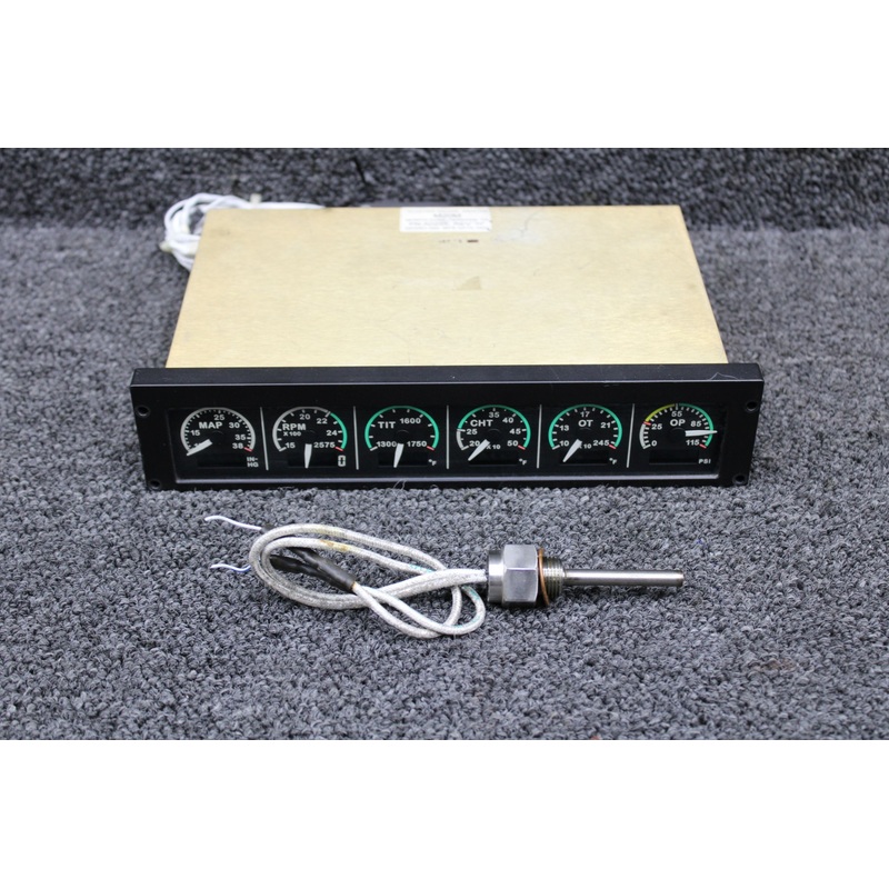 A0255 Mooney M20M Moritz Analog Instrument Cluster Gauge Indicator with Probe