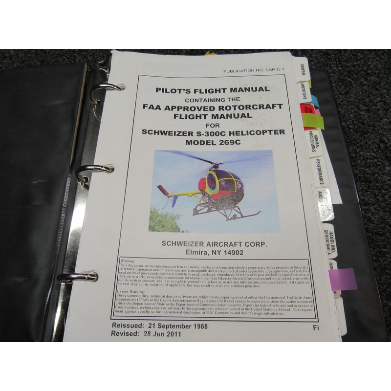 CSP-C-1 Schweizer S-300C Model 296C Pilots Flight Manual