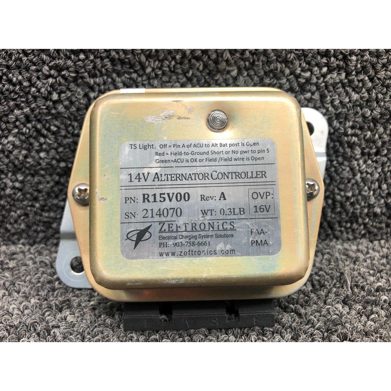 R15V00 Zeftronics Alternator Controller W/ STC & 337 Form (Volts: 14)